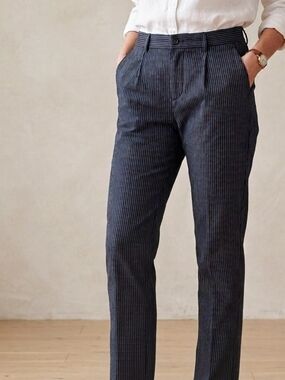Scotch & Soda Navy Pinstripe Trousers W30 L34 - Size Small